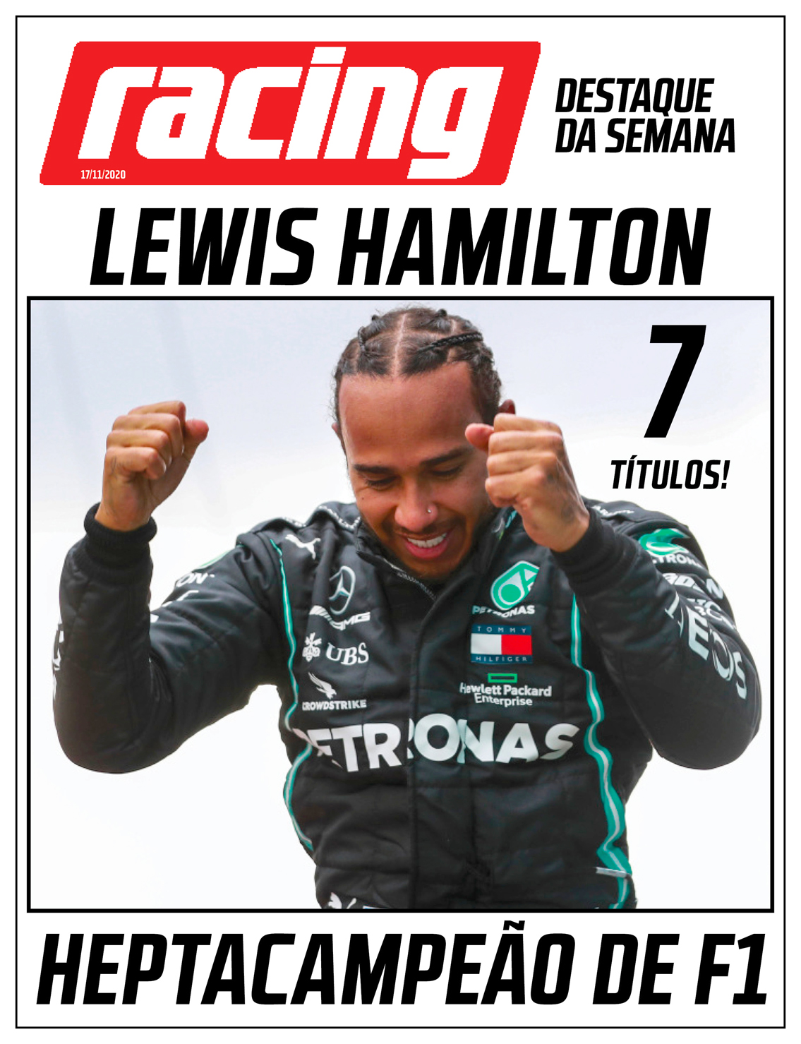 Lewis Hamilton heptacampeão de F1