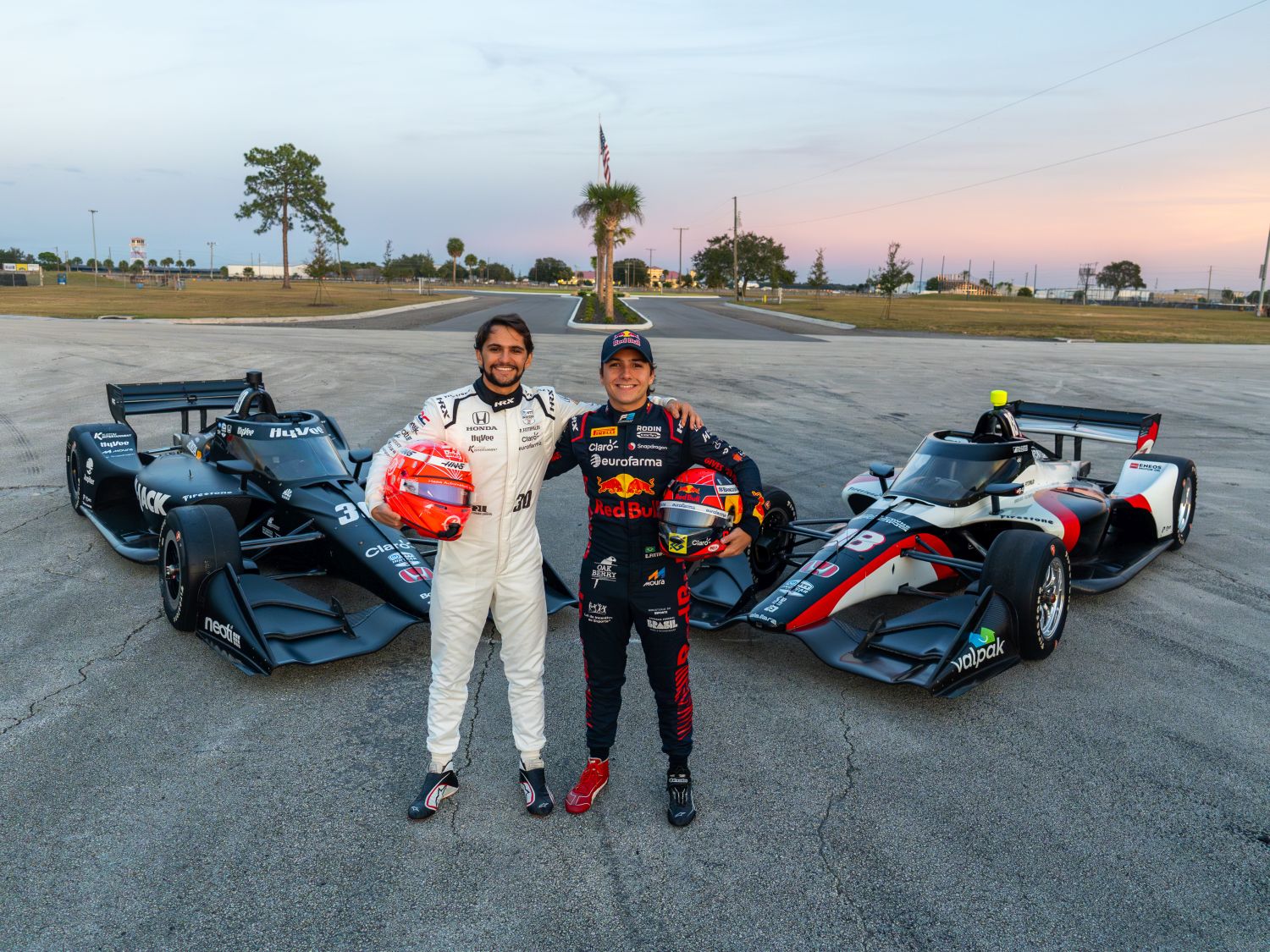 Enzo e Pietro Fittipaldi participam juntos de teste da Indy em Sebring
