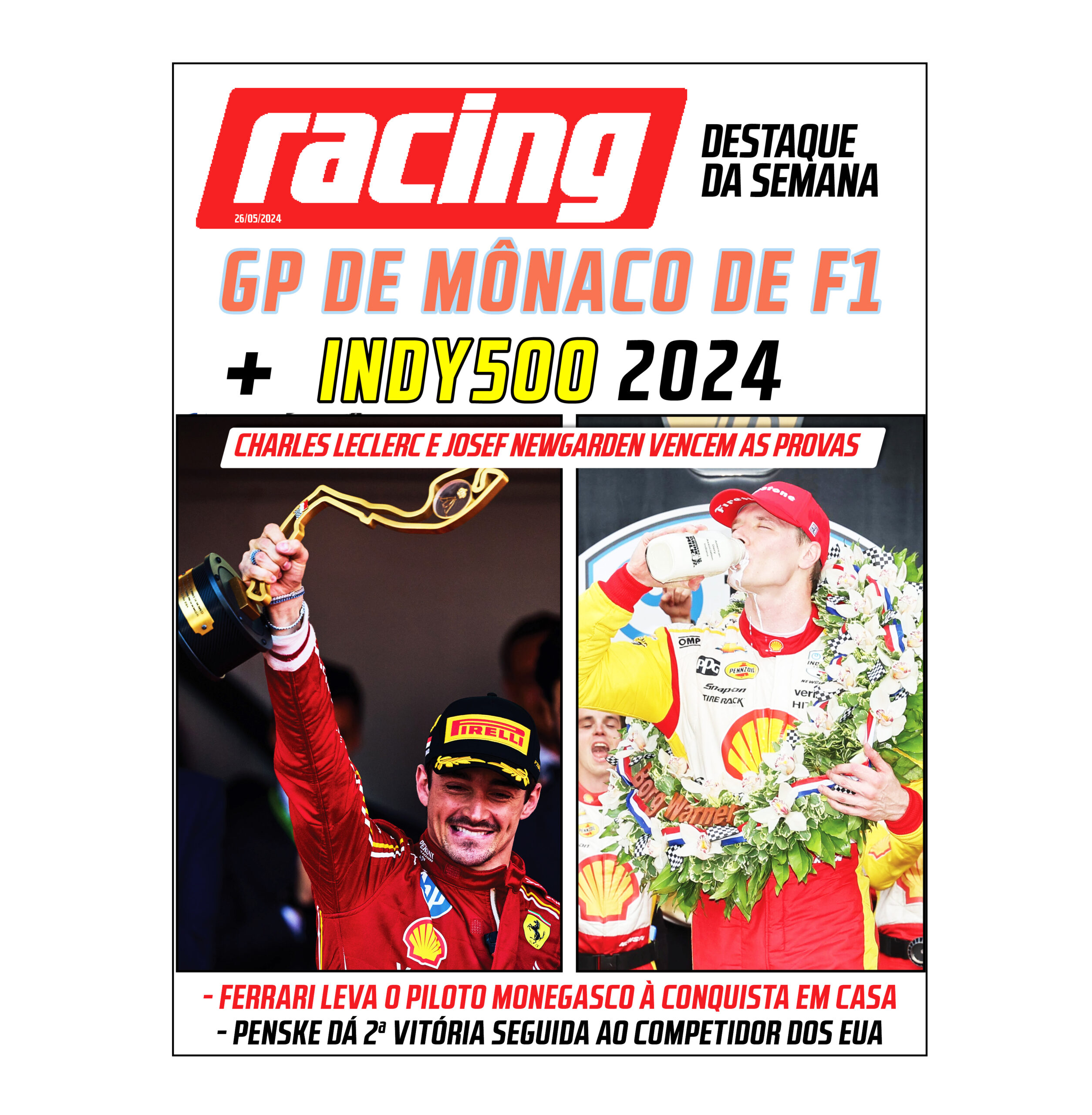 GP de Mônaco e Indy500 2024