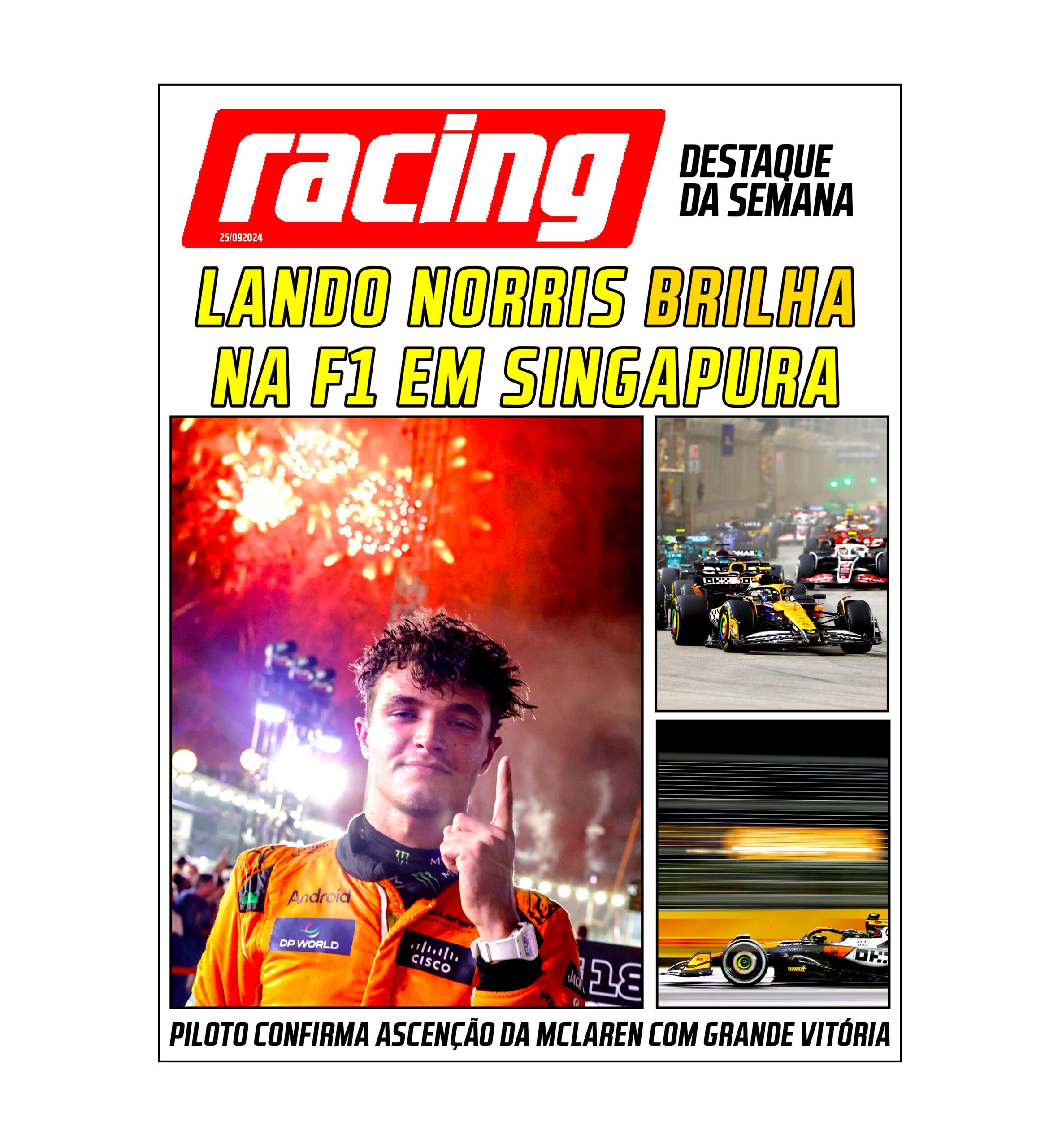 Lando Norris vence o GP de Singapura 2024