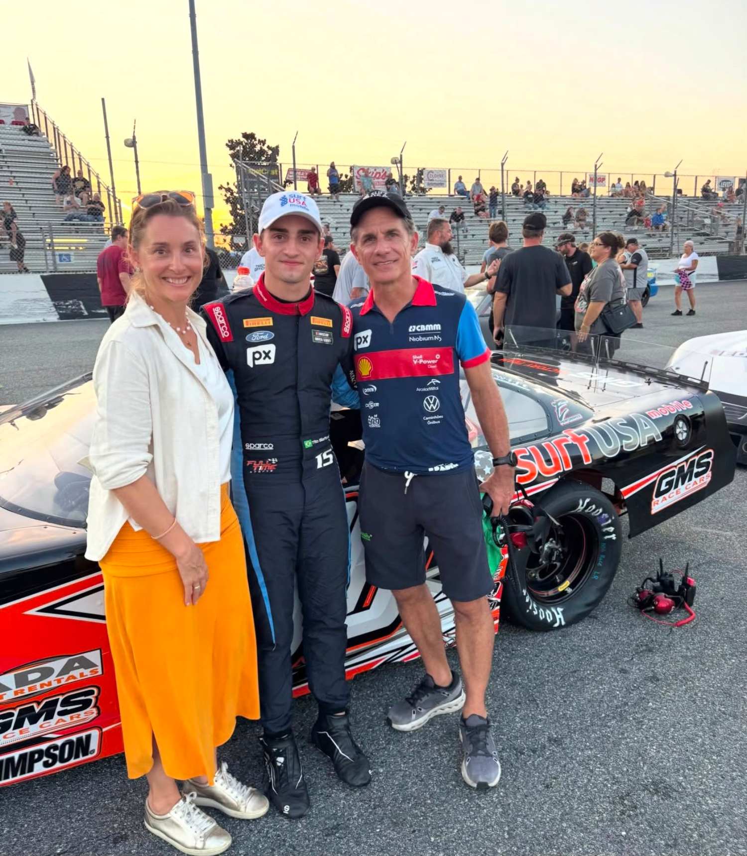 Tito Giaffone estreia nos EUA com segundo lugar em oval após liderar mais de 50 voltas na NASCAR Pro Late Model