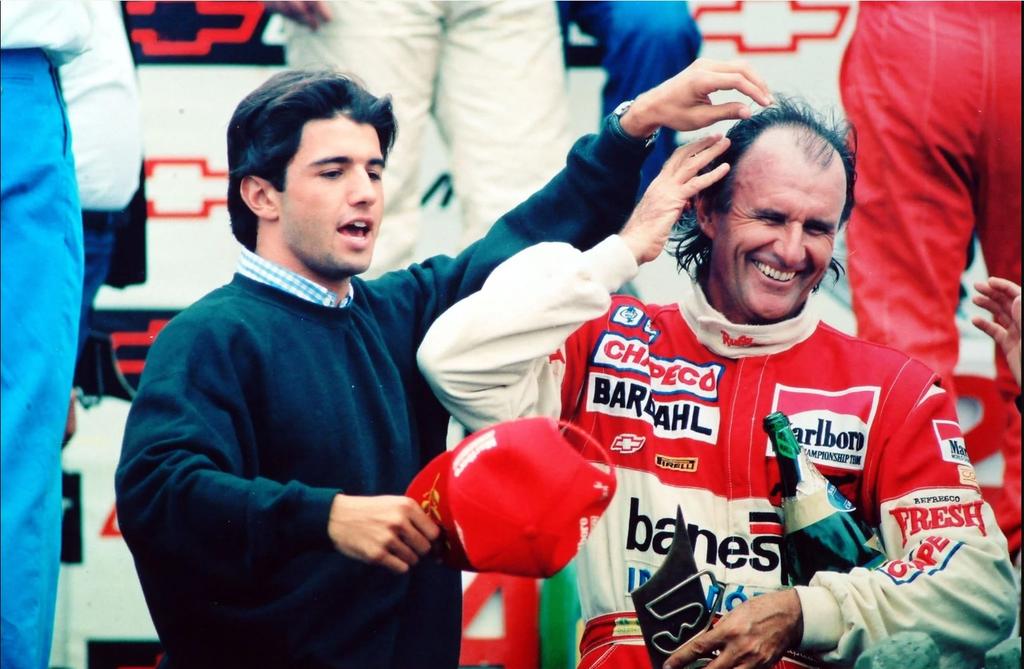 Christian e seu pai, Wilson Fittipaldi Jr em 1994 - Foto: Sergio Sanderson