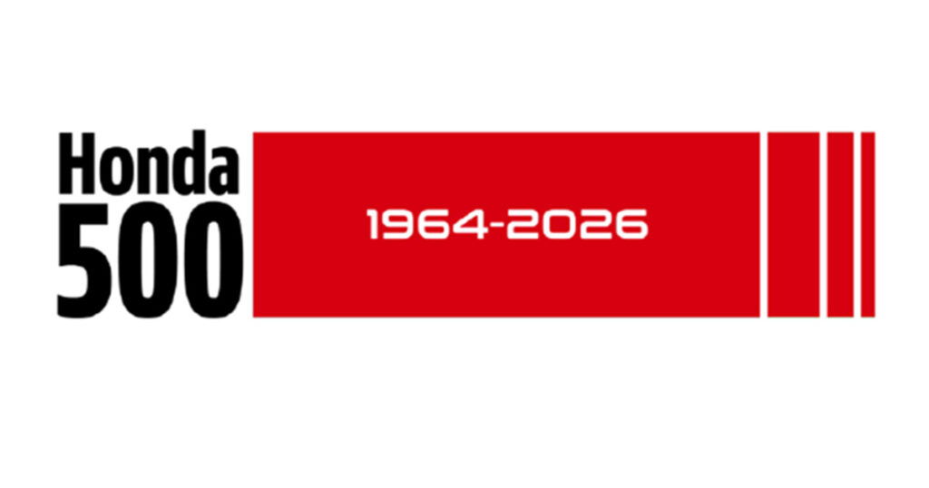 Honda logo especial 500 corridas na Fórmula 1